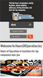 Mobile Screenshot of hoursofoperation.biz